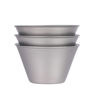 Titanium Tea Cup Cup de parede dupla